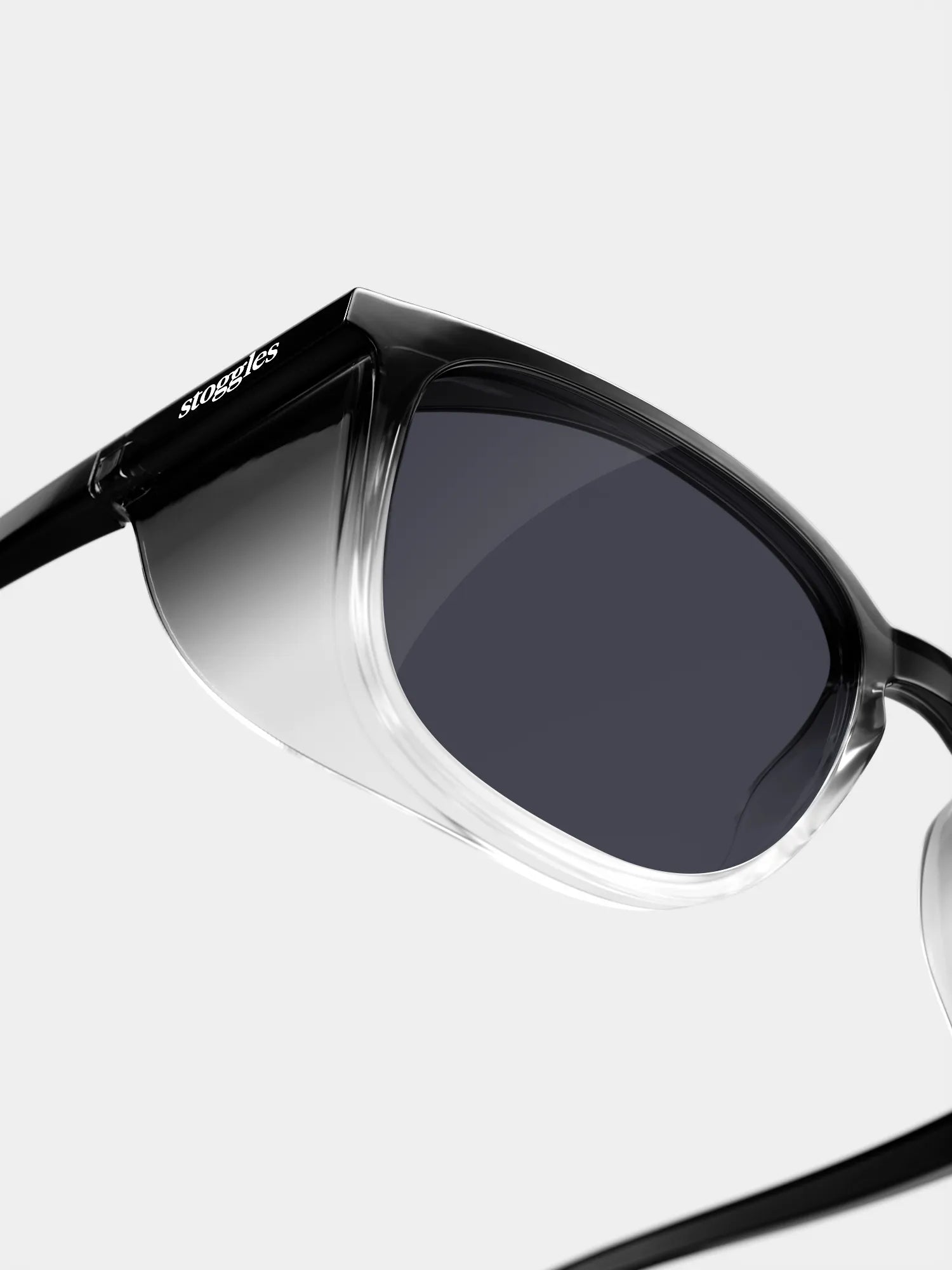 sun goggles ANSI Z87.1 UV Protection Square Black Fade Sunglasses with Anti-Fog Blue Light Blocking | Polarized Options Available