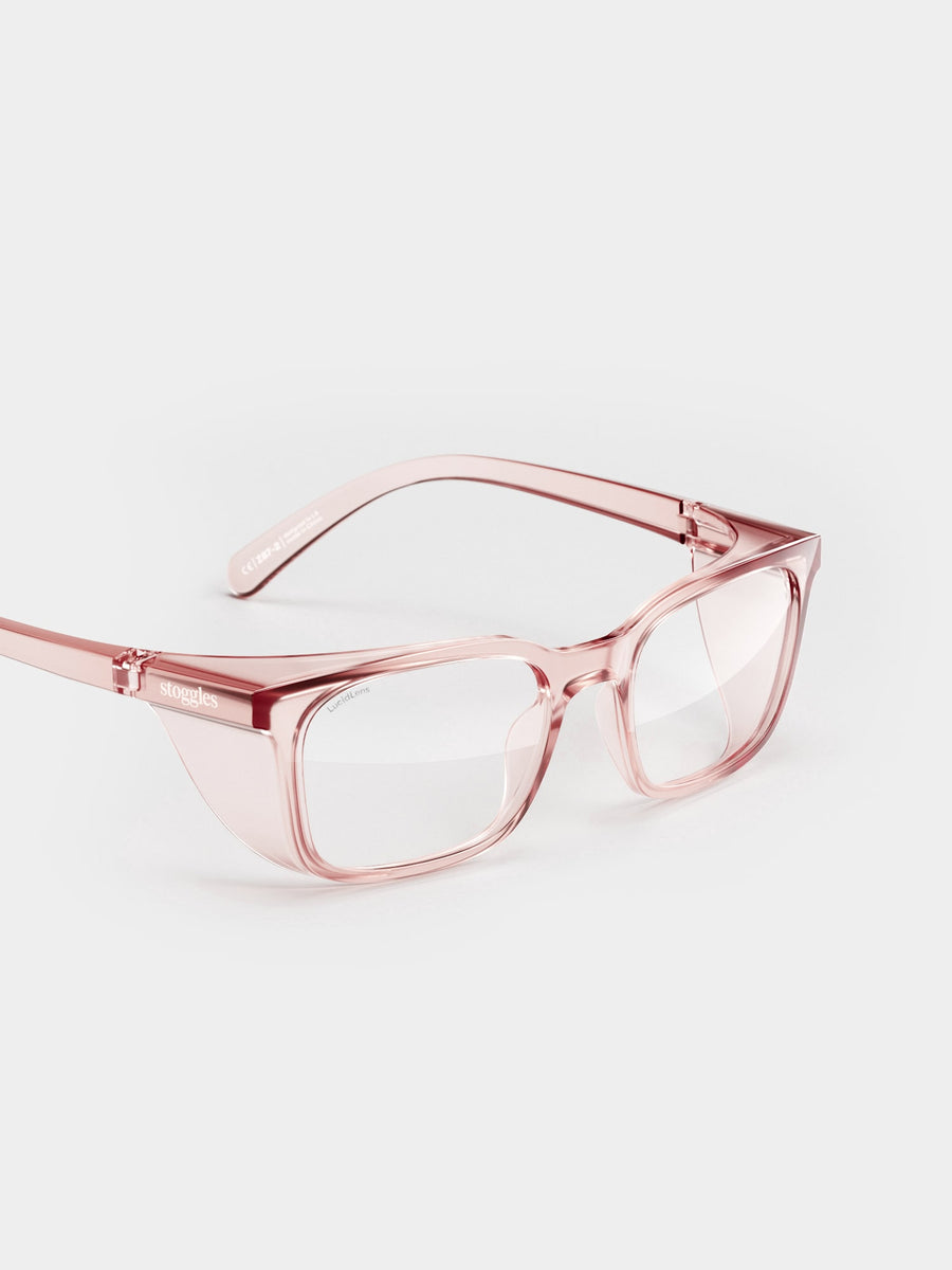 Stoggles Rectangle Safety Glasses with Clear Anti-Fog Lens